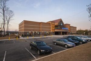 College 9 Movie Theater Building contracted and designed by Leonard Fiore