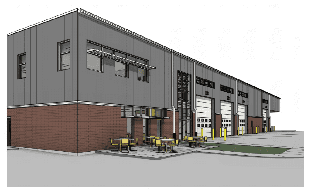 Public Works building rendering